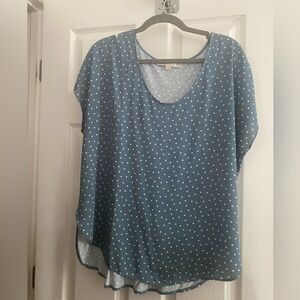 NWOT LOFT Polka Dot Women's Top Large